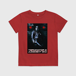 Футболка хлопковая детская Terminator JD, цвет: красный