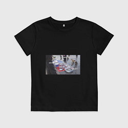 Футболка хлопковая детская Красивое мем, цвет: черный