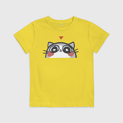 Футболка хлопковая детская Котя влюбился, цвет: желтый