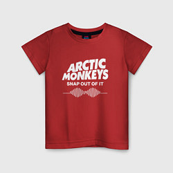 Футболка хлопковая детская Arctic Monkeys, группа, цвет: красный