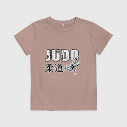 Футболка хлопковая детская Style Judo, цвет: пыльно-розовый