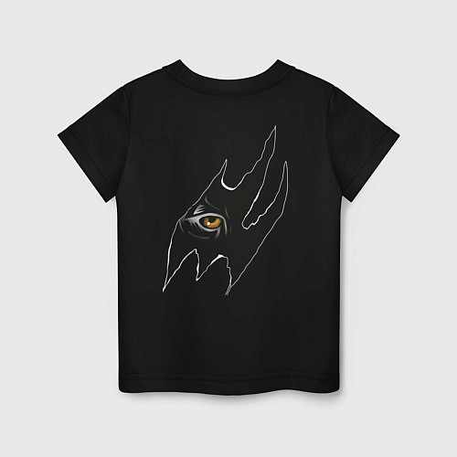 Детская футболка Tiger print / Черный – фото 2