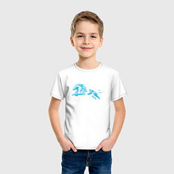Футболка хлопковая детская Питерский Лев, цвет: белый — фото 2