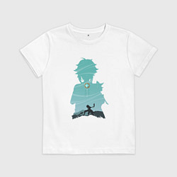 Футболка хлопковая детская Xiao Сяо, цвет: белый