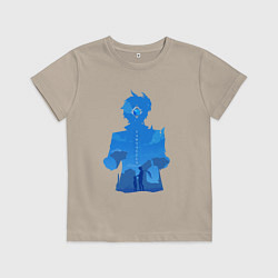 Футболка хлопковая детская Чайльд Тарталья Tartaglia, цвет: миндальный