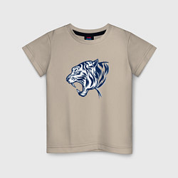 Детская футболка Голова тигра татуировка