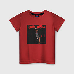 Футболка хлопковая детская Night Lovell on style, цвет: красный