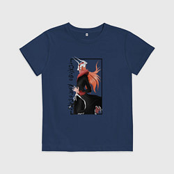 Футболка хлопковая детская Ичиго Куросаки из аниме Блич, цвет: тёмно-синий