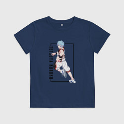 Футболка хлопковая детская Бакскетбол Куроко Тэцуя Куроко, цвет: тёмно-синий