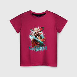 Детская футболка Кадзуха Kazuha Genshin Impact