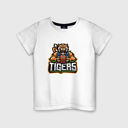 Детская футболка Тигр баскетболист