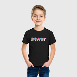 Футболка хлопковая детская Mr Beast - Art 1, цвет: черный — фото 2