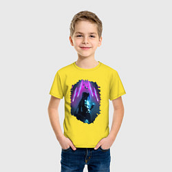 Футболка хлопковая детская ДЖИНКС, ЛИГА ЛЕГЕНД ARCANE JINX, цвет: желтый — фото 2