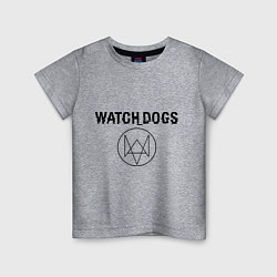 Футболка хлопковая детская Watch Dogs, цвет: меланж