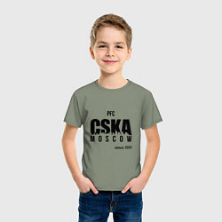 Футболка хлопковая детская CSKA since 1911, цвет: авокадо — фото 2