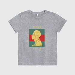 Футболка хлопковая детская PUCCI GOLD ПУЧЧИ ЗОЛОТО, цвет: меланж