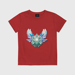 Футболка хлопковая детская Эмблема бриллиант, цвет: красный