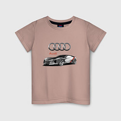 Детская футболка Ауди - автоспорт концепт эскиз