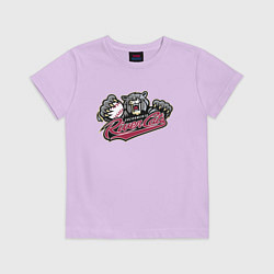 Футболка хлопковая детская Sacramento River Cats - baseball team, цвет: лаванда