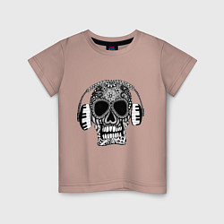 Детская футболка Musical skull