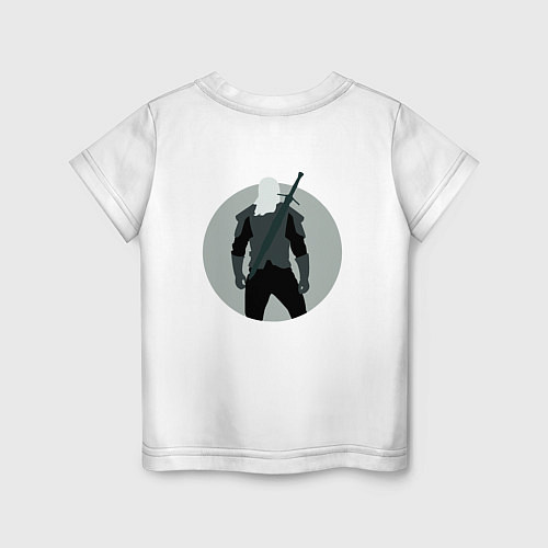 Детская футболка The Witcher эмблема две стороны / Белый – фото 2
