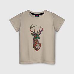 Детская футболка Образ оленя из линий