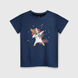 Детская футболка Единорог в очках дэб