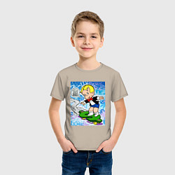 Футболка хлопковая детская Richie Rich ALEC ART, цвет: миндальный — фото 2