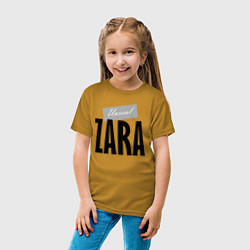Футболка хлопковая детская Unreal Zara, цвет: горчичный — фото 2