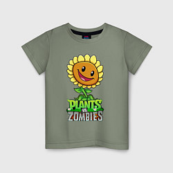 Детская футболка Plants vs Zombies Подсолнух
