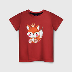 Детская футболка Лисичка с короной