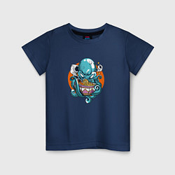 Детская футболка Octopus Eating Ramen