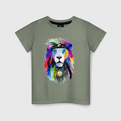 Детская футболка Color lion! Neon!