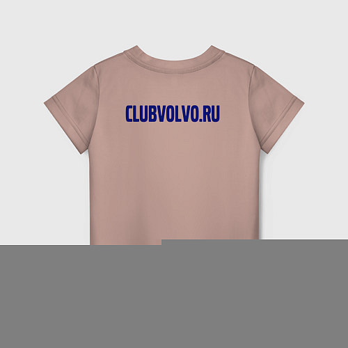 Детская футболка CLUB VOLVO / Пыльно-розовый – фото 2