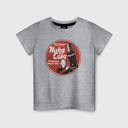 Футболка хлопковая детская Nuka Cola Ice Cold Retro, цвет: меланж