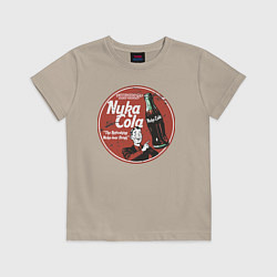Футболка хлопковая детская Nuka Cola Ice Cold Retro, цвет: миндальный