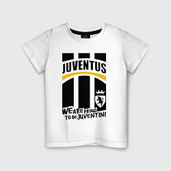 Футболка хлопковая детская Juventus Ювентус, цвет: белый