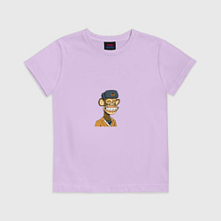 Футболка хлопковая детская NFT Monkey, цвет: лаванда