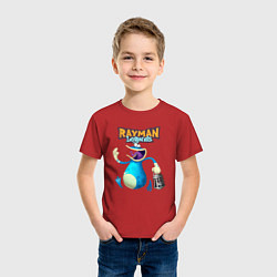 Футболка хлопковая детская Globox с фонарем Rayman, цвет: красный — фото 2