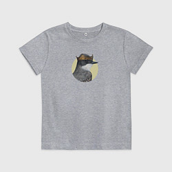 Футболка хлопковая детская Королевский тиранн, цвет: меланж