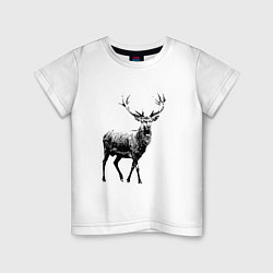 Детская футболка Черный олень Black Deer