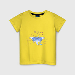 Детская футболка Обнимашки для ската