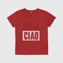 Футболка хлопковая детская Style Bella Ciao, цвет: красный