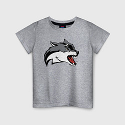 Детская футболка Свирепый волк Оскал