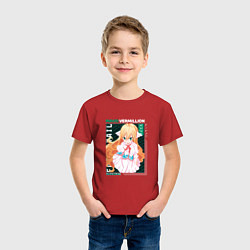 Футболка хлопковая детская Fairy Tail, Мавис Вермиллион, цвет: красный — фото 2