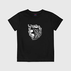 Футболка хлопковая детская Bear RAGE, цвет: черный