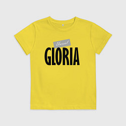 Футболка хлопковая детская Unreal Gloria, цвет: желтый