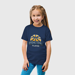 Футболка хлопковая детская Basketball - Player, цвет: тёмно-синий — фото 2