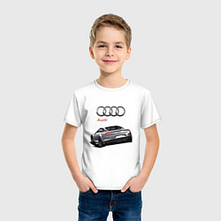 Футболка хлопковая детская Audi Prestige Concept, цвет: белый — фото 2
