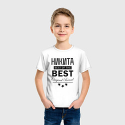 Футболка хлопковая детская НИКИТА BEST OF THE BEST, цвет: белый — фото 2